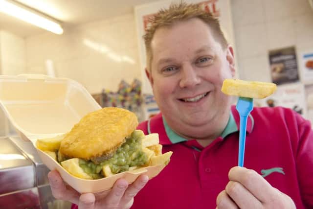 The Chip Inn, Whitwell and owner Tim Moncaster