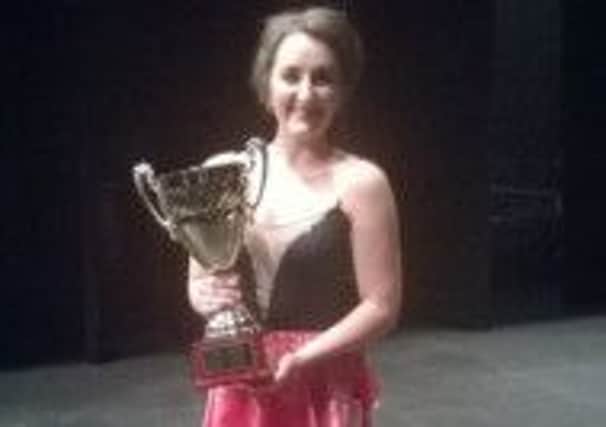 Isabel Canning, 18, of the Julie Turner Stage Academy in Dinnington, won the debut award at the Association of American Dancing Scholarship event at Buxton Opera House