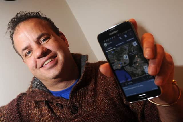 Simon Beniston, of Westwoodside with his new app KumBu. Picture: Andrew Roe
