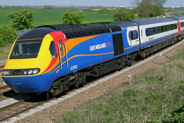 East Midlands Trains reliveried high-speed train