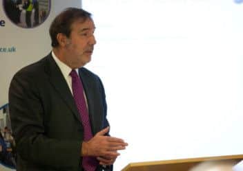 Police and Crime Commissioner Paddy Tipping launching his first Police and Crime Plan for Notts