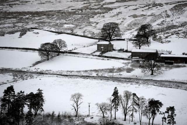 Icy weather warning.