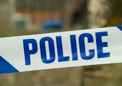 Police tape.