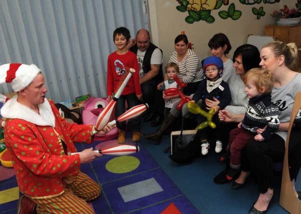 Children at the KIDS Creche, Gainsborough Children's Centre having their christmas party. Picture: Andrew Roe