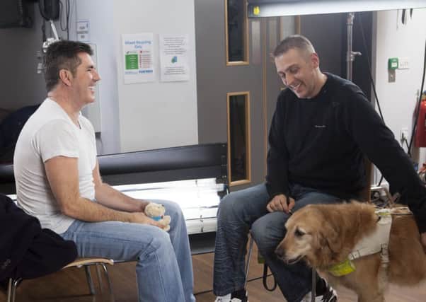 Steve Bowles tell his story to Simon Cowell