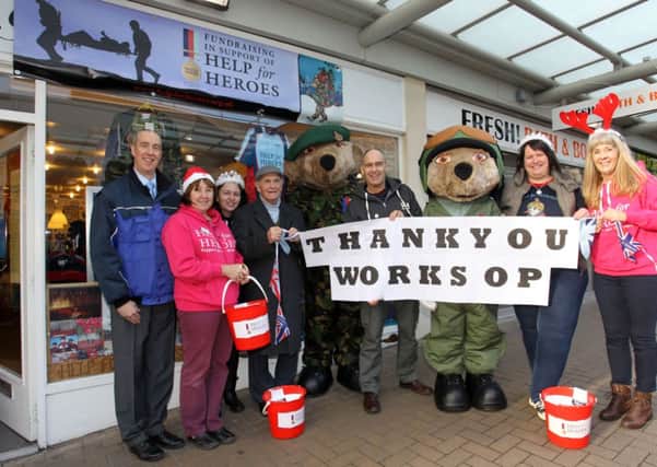 Help for Heroes shop in The Priory Centre in Worksop say thak you to Worksop after a successful year of fundraising.