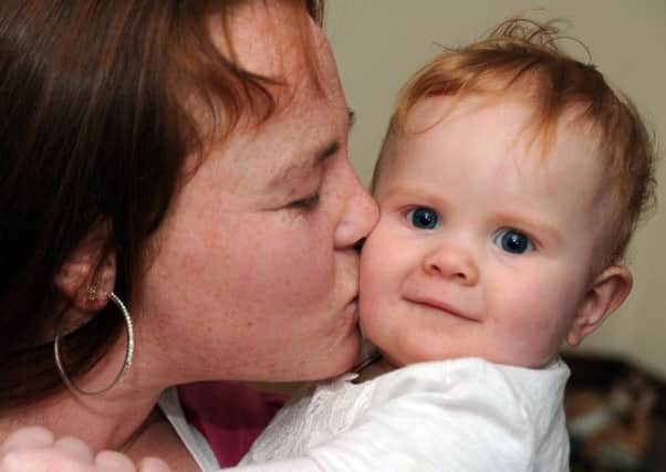 Rebecca Binnington with daughter Rosie pictured after their Christmas day ordeal