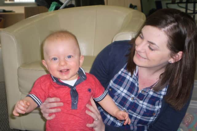 Baby Ruben Smith with his mum Sammi Smith at one of the previous sessions.