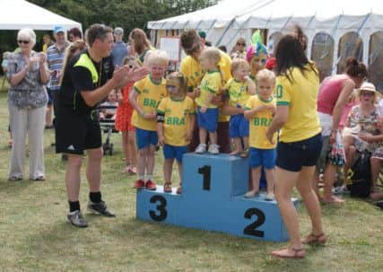 Youngsters enjoying last year's Wroot Feast.