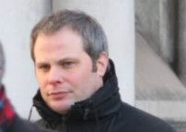 James Ford, who lost three fingers in a wood chipper accident, outside High Court.