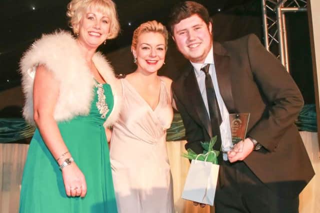 Award Ceremony Epworth. L>R Maxine Strong, Sheridan Smith, Ethan Bettany