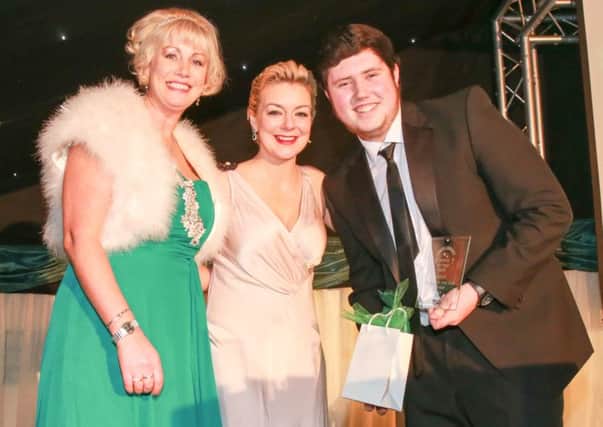 Award Ceremony Epworth. L>R Maxine Strong, Sheridan Smith, Ethan Bettany