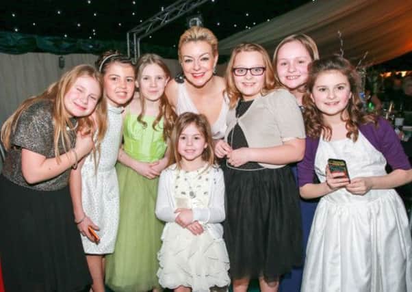 Award Ceremony Epworth. Lexys Legacy Group of girls with Sheridan Smith