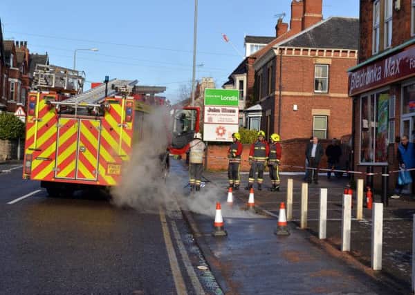 Fire crews attend an incident on Carlton Road