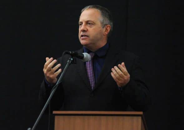 Bassetlaw Games awards night. Pictured is MP John Mann (w121008-7p)