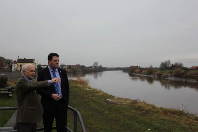 Isle MP Andrew Percy with Coun Ron Allcock