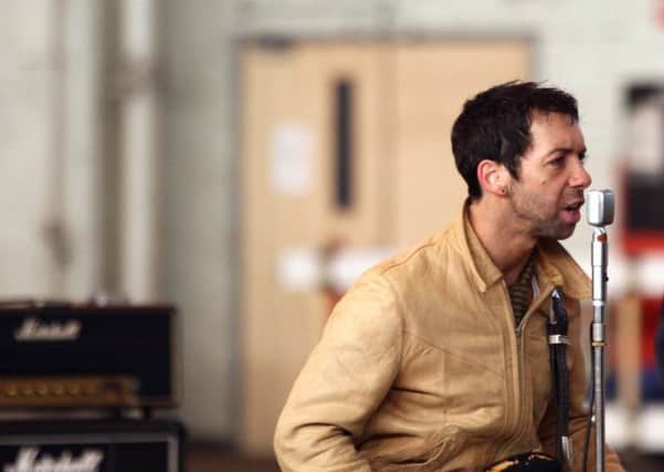 Damian Dalton Smith and Nick Berry of the band The Torn are pictured during filming of the music video.