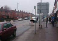 The man being arrested this morning. Photo: @RotherhamNews via Twitter