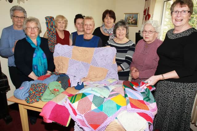 Gainsborough craft club presented some of their work to staff and residents at Redcote Care Home in Lea near Gainsborough.