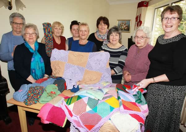 Gainsborough craft club presented some of their work to staff and residents at Redcote Care Home in Lea near Gainsborough.