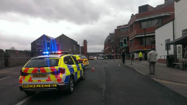 The scene of the crash.