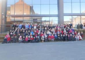 Pupils from Holy Family School had a morning at the Savoy Cinema in Worksop