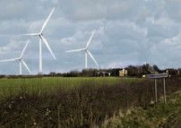 Campaign group No To Local Wind Farms has produced this image to show what a wind farm near Corringham would look like