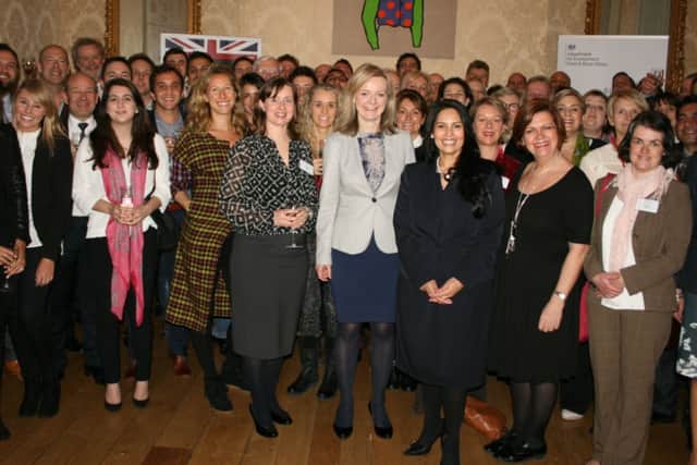 Jane Tomlinson, MD Redhill Farm Free Range Pork and Secretary of State for the Environment, Food and Rural Affairs, Elizabeth Truss MP with the UKs 50 Food Stars.