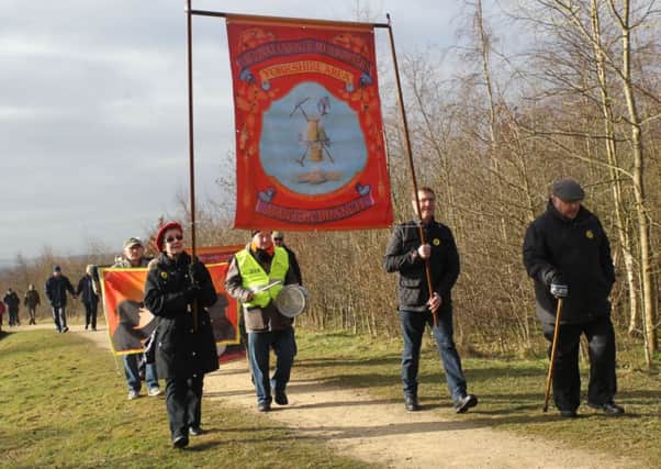 A march was held to mark the 30th anniversary of the miner's strike at the former Shireoaks Colliery site.