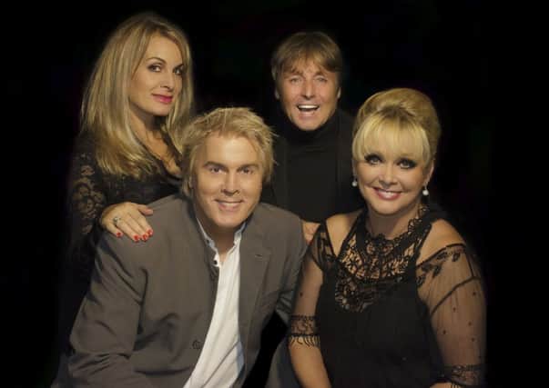 Cheryl, Mike, Jay formerly of the band Bucks Fizz with Bobby McVay
Pic: Timothy Cooke
