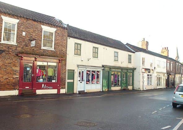 Shops in Epworth. (Buy this photo E1825TS) Picture: Tony Saxton