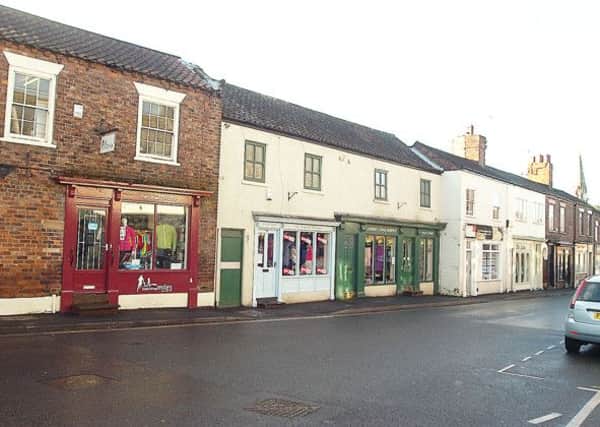 Shops in Epworth.  (Buy this photo E1825TS) Picture: Tony Saxton