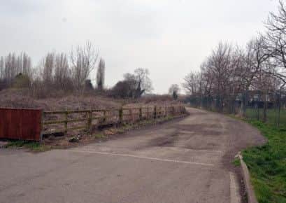 Site of proposed children's home off Stubbing Lane, Worksop
