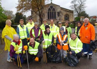 The volunteers who took part in the annual Misterton litter pick. Picture: Malcolm Billingham