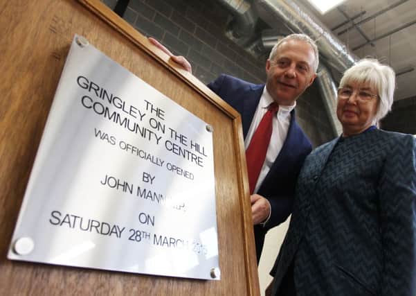 The opening of the new Gringley on the Hill Community Centre on West Wells Lane. Pictured is Chairman Ann-Marie Morley with John Mann MP who opened the new centre.