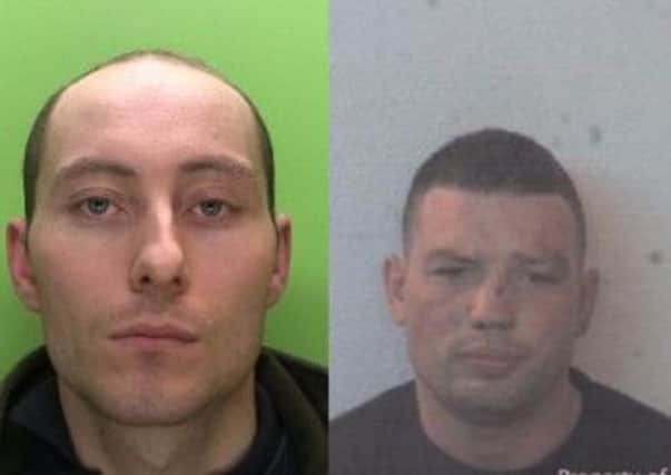 Shane Mark McMillan, 30, and Thomas Marvell, 27, were sentenced for their part in the South Yorkshire robbery