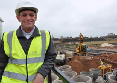 Craig Millns at the Harworth site