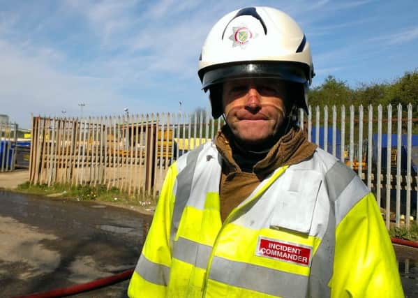 Darren Stone, watch manager and incident commander