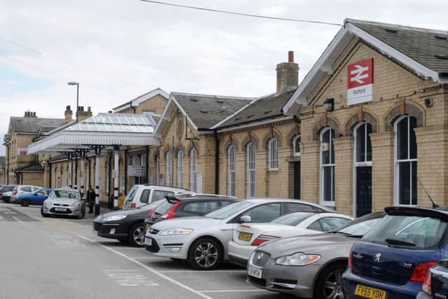 Retford train station where a man was hit by a train. Picture: Andrew Roe