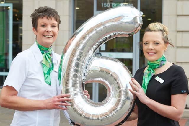 Yorkshire Building Society colleagues Christine King and Katie Brown.
