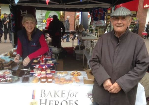 World War Two hero Ken Beard at the Bake for Heroes event in Worksop.