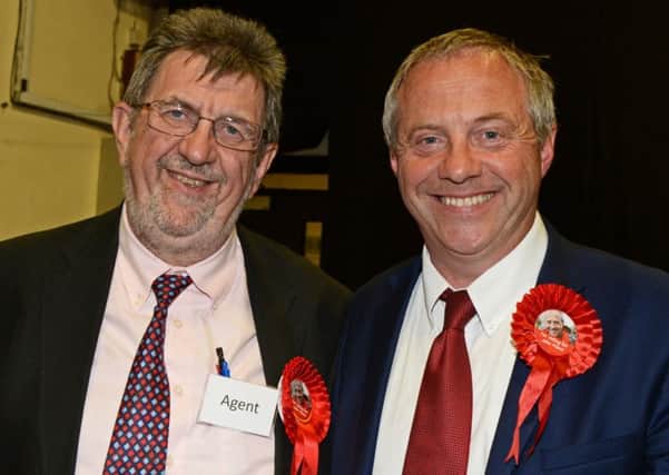 John Mann pictured with his agent Rod Pickford.  Picture: Marie Caley NWGU 07-05-15 Bassettlaw Count MC 14