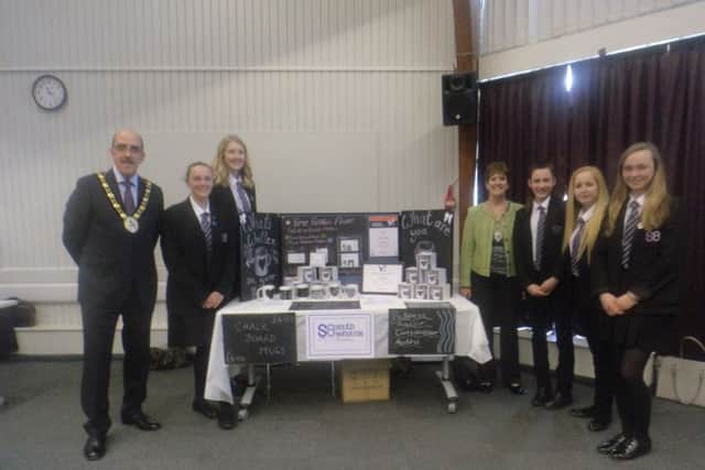 South Axholme Academy in Epworth organised a Young Enterprise Program. Pictured are students (from left) Hannah Piggott, Rachel Oliver, Olivia Hill, Charlotte Wilson and Connie Barnes.