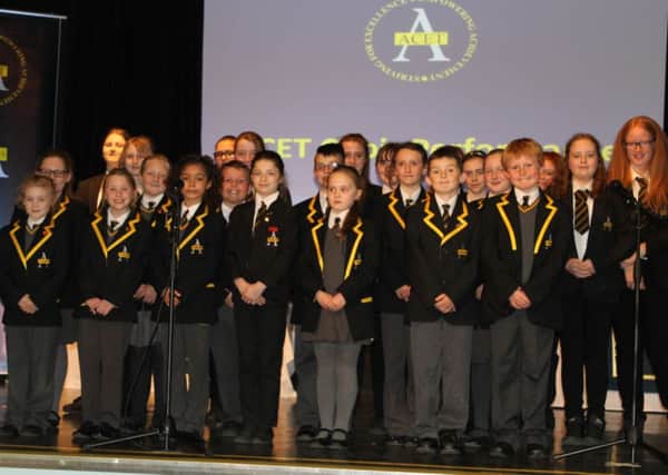 The evening began with a performance from a choir made up of students from all three academic institutions in the Trust