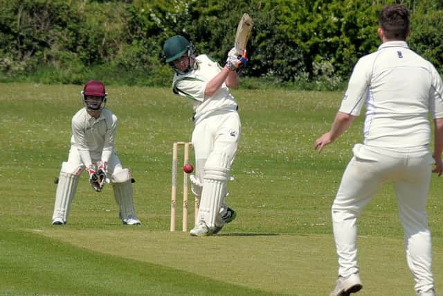 Pictures from the Match between Lea Park 2nds V Anston 4ths at Roses Sports ground, Gainsborough.
Lea Park were Batting, Anston Bowling & Fielding. NGAS 16-5-15 Lea, Dean Bolderson, batting (8)