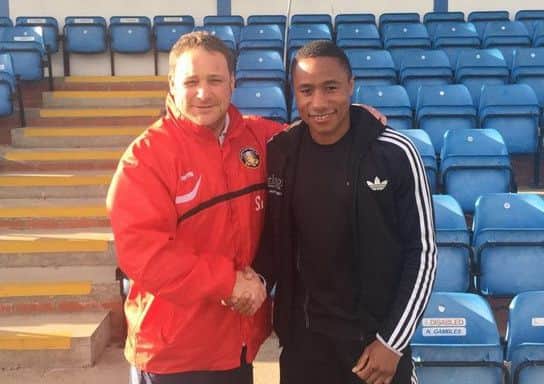 Steve Housham welcomes Jonathan D'Laryea back to Gainsborough Trinity
