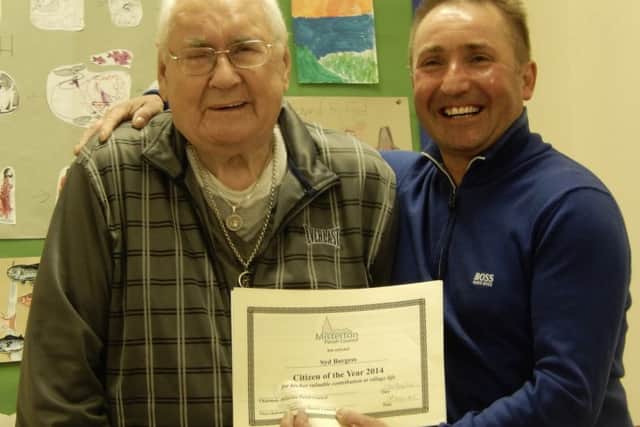 Sid Burgess was named Citizen of the Year 2014 by Misterton Parish Council.