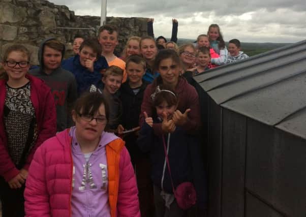 Year Seven Wales High School pupils visited Conisbrough Castle