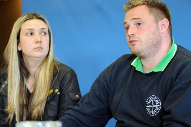 Danny and Kelly Peat press conference.