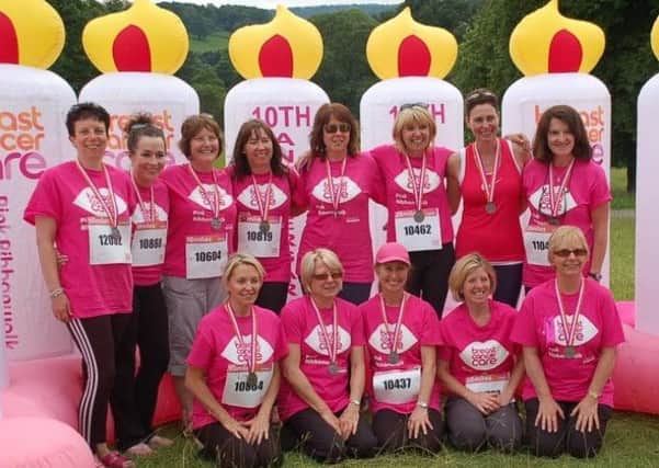 Breast-Friends having completed a 20 mile walk.